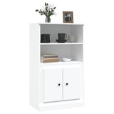 NNEVL Highboard White 60x35.5x103.5 cm Engineered Wood