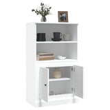 NNEVL Highboard White 60x35.5x103.5 cm Engineered Wood