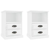 NNEVL Bedside Cabinets 2 pcs White 43x36x60 cm