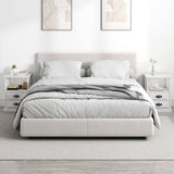 NNEVL Bedside Cabinets 2 pcs High Gloss White 43x36x60 cm