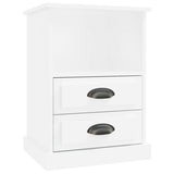 NNEVL Bedside Cabinets 2 pcs High Gloss White 43x36x60 cm