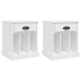 NNEVL Bedside Cabinets 2 pcs White 43x36x50 cm