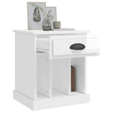 NNEVL Bedside Cabinet High Gloss White 43x36x50 cm