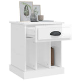 NNEVL Bedside Cabinets 2 pcs High Gloss White 43x36x50 cm