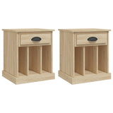 NNEVL Bedside Cabinets 2 pcs Sonoma Oak 43x36x50 cm
