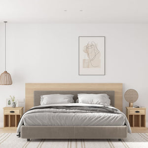 NNEVL Bedside Cabinets 2 pcs Sonoma Oak 43x36x50 cm