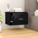 NNEVL Wall-mounted Bedside Cabinet Black 41.5x36x28cm