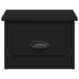 NNEVL Wall-mounted Bedside Cabinet Black 41.5x36x28cm