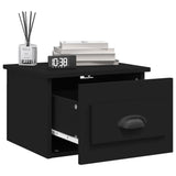 NNEVL Wall-mounted Bedside Cabinets 2 pcs Black 41.5x36x28cm