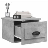 NNEVL Wall-mounted Bedside Cabinets 2 pcs Concrete Grey 41.5x36x28cm