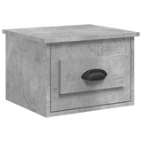 NNEVL Wall-mounted Bedside Cabinets 2 pcs Concrete Grey 41.5x36x28cm