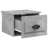 NNEVL Wall-mounted Bedside Cabinets 2 pcs Concrete Grey 41.5x36x28cm