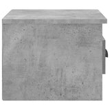 NNEVL Wall-mounted Bedside Cabinets 2 pcs Concrete Grey 41.5x36x28cm