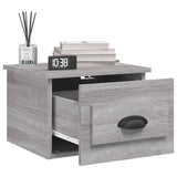 NNEVL Wall-mounted Bedside Cabinets 2 pcs Grey Sonoma 41.5x36x28cm