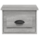 NNEVL Wall-mounted Bedside Cabinets 2 pcs Grey Sonoma 41.5x36x28cm