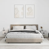 NNEVL Wall-mounted Bedside Cabinets 2 pcs Grey Sonoma 41.5x36x28cm