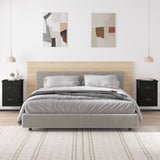 NNEVL Wall-mounted Bedside Cabinets 2 pcs Black 41.5x36x53cm