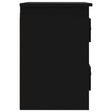 NNEVL Wall-mounted Bedside Cabinets 2 pcs Black 41.5x36x53cm