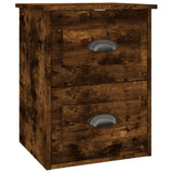 NNEVL Wall-mounted Bedside Cabinets 2 pcs Smoked Oak 41.5x36x53cm