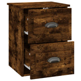 NNEVL Wall-mounted Bedside Cabinets 2 pcs Smoked Oak 41.5x36x53cm