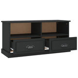 NNEVL TV Cabinet Black 93x35.5x45 cm Engineered Wood