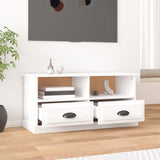NNEVL TV Cabinet High Gloss White 93x35.5x45 cm Engineered Wood