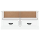 NNEVL TV Cabinet High Gloss White 93x35.5x45 cm Engineered Wood
