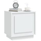 NNEVL Bedside Cabinets 2 pcs White 44x35x45 cm Engineered Wood