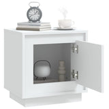 NNEVL Bedside Cabinets 2 pcs White 44x35x45 cm Engineered Wood