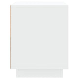 NNEVL Bedside Cabinets 2 pcs White 44x35x45 cm Engineered Wood