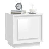 NNEVL Bedside Cabinets 2pcs HighGlossWhite 44x35x45cm EngineeredWood