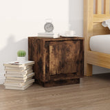 NNEVL Bedside Cabinets 2 pcs Smoked Oak 44x35x45 cm Engineered Wood