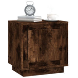 NNEVL Bedside Cabinets 2 pcs Smoked Oak 44x35x45 cm Engineered Wood