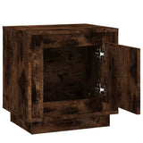NNEVL Bedside Cabinets 2 pcs Smoked Oak 44x35x45 cm Engineered Wood