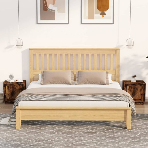 NNEVL Bedside Cabinets 2 pcs Smoked Oak 44x35x45 cm Engineered Wood