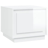 NNEVL Coffee Table High Gloss White 51x50x44 cm Engineered Wood