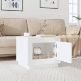 NNEVL Coffee Table High Gloss White 51x50x44 cm Engineered Wood