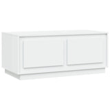 NNEVL Coffee Table White 102x50x44 cm Engineered Wood