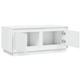 NNEVL Coffee Table White 102x50x44 cm Engineered Wood