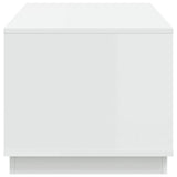NNEVL Coffee Table White 102x50x44 cm Engineered Wood