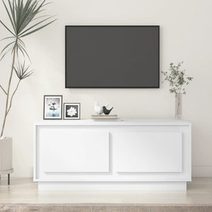 NNEVL Coffee Table White 102x50x44 cm Engineered Wood