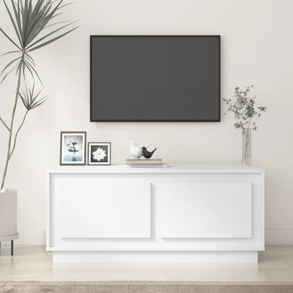 NNEVL Coffee Table White 102x50x44 cm Engineered Wood