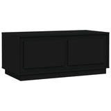 NNEVL Coffee Table Black 102x50x44 cm Engineered Wood