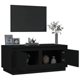 NNEVL Coffee Table Black 102x50x44 cm Engineered Wood