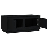 NNEVL Coffee Table Black 102x50x44 cm Engineered Wood