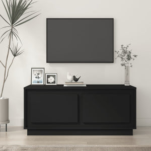 NNEVL Coffee Table Black 102x50x44 cm Engineered Wood