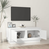 NNEVL Coffee Table High Gloss White 102x50x44 cm Engineered Wood