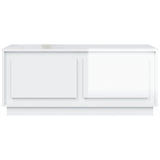 NNEVL Coffee Table High Gloss White 102x50x44 cm Engineered Wood