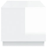 NNEVL Coffee Table High Gloss White 102x50x44 cm Engineered Wood