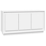 NNEVL Sideboard White 102x35x55 cm Engineered Wood